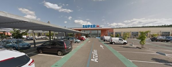 Super U location Ruoms