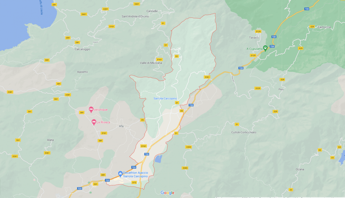Location véhicule Sarrola Carcopino