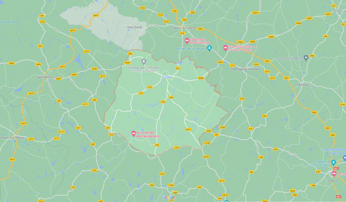 Location véhicule Cussac 87150