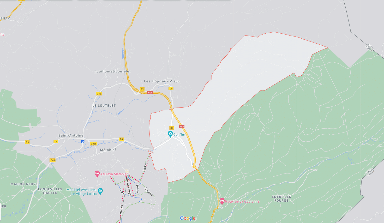 Location véhicule Les Hopitaux Neufs